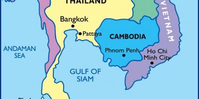 Bangkok a thai térkép
