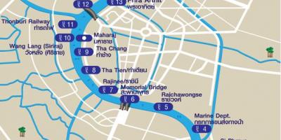 Folyó taxi bangkok térkép