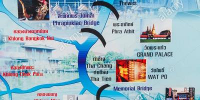 Térkép chao phraya folyó bangkok