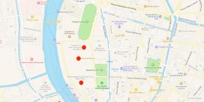 Térkép templomok bangkokban