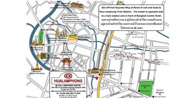 Hua lamphong pályaudvar térkép