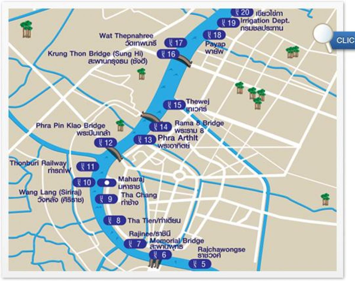térkép bangkok folyami szállítás