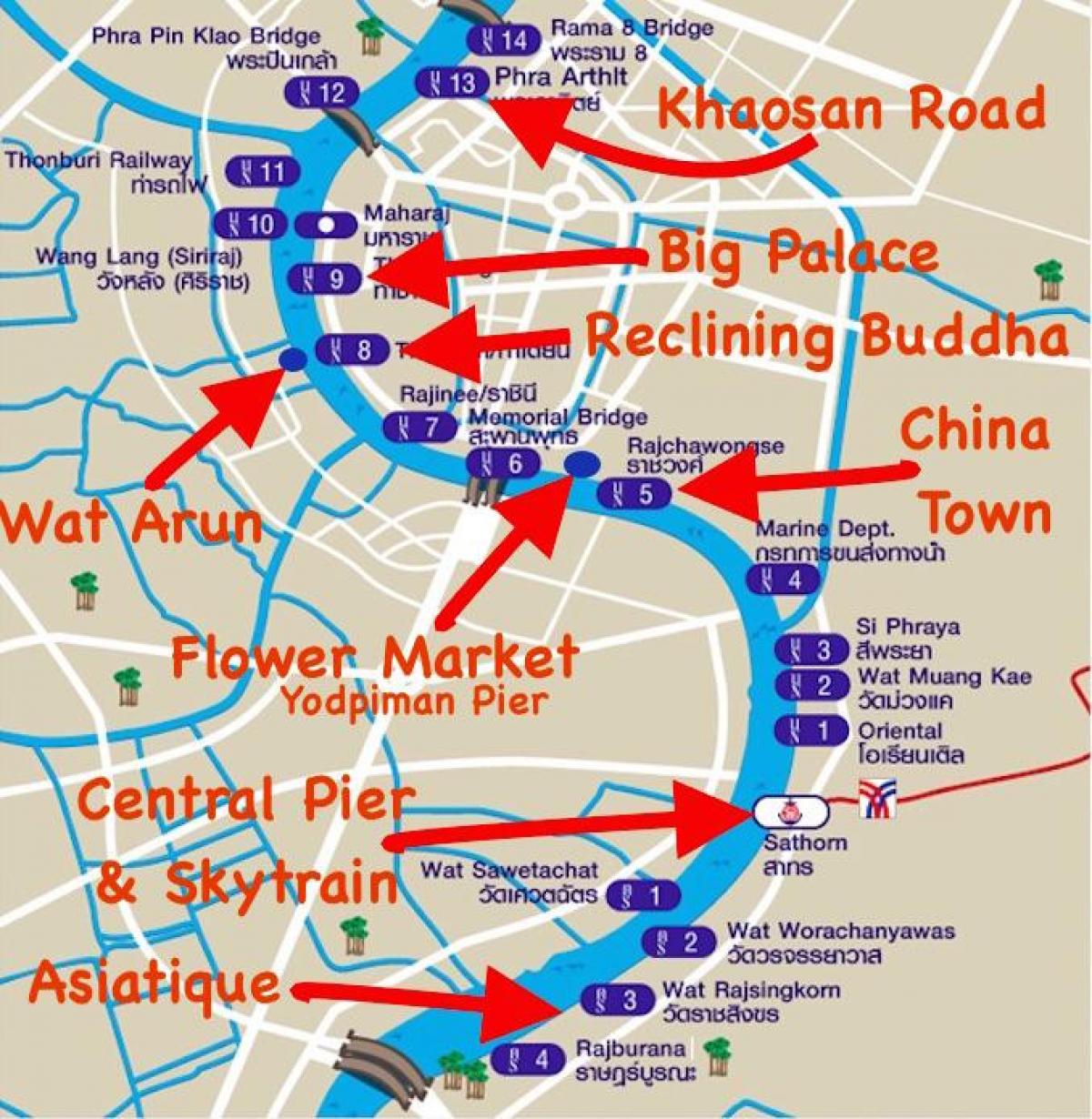 bangkok express hajó térkép