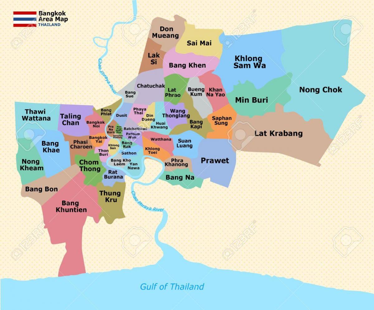 térkép bangkok kerület