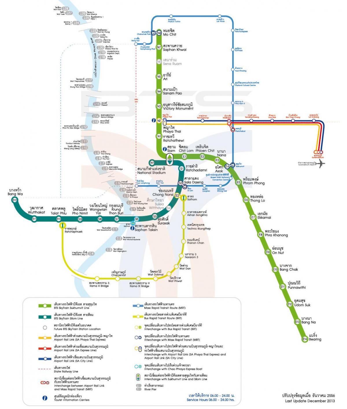 bangkok city vonat térkép