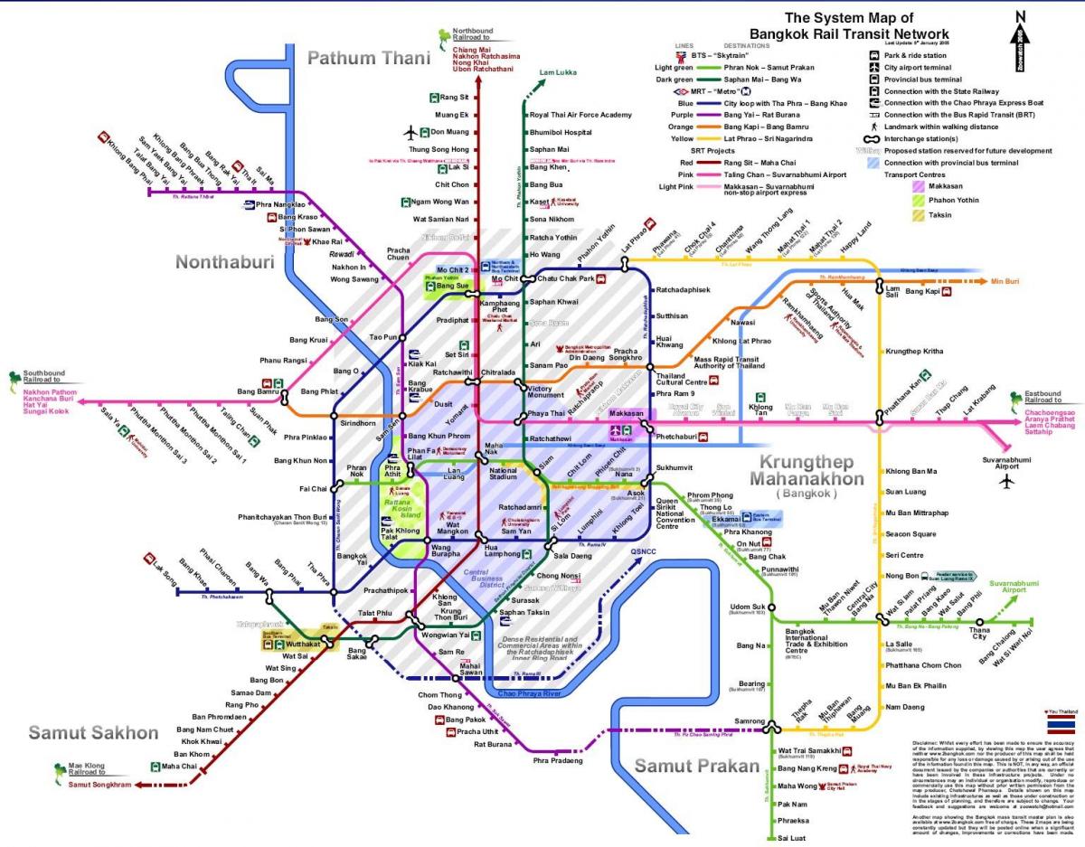 tranzit-bangkok térkép