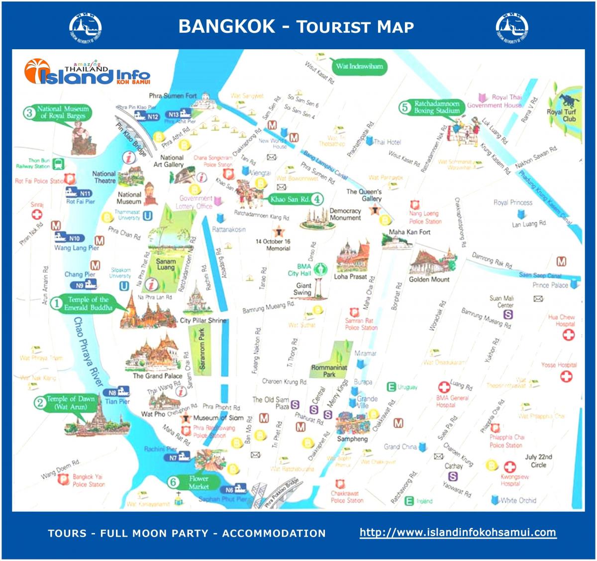 bangkok útikönyv térkép