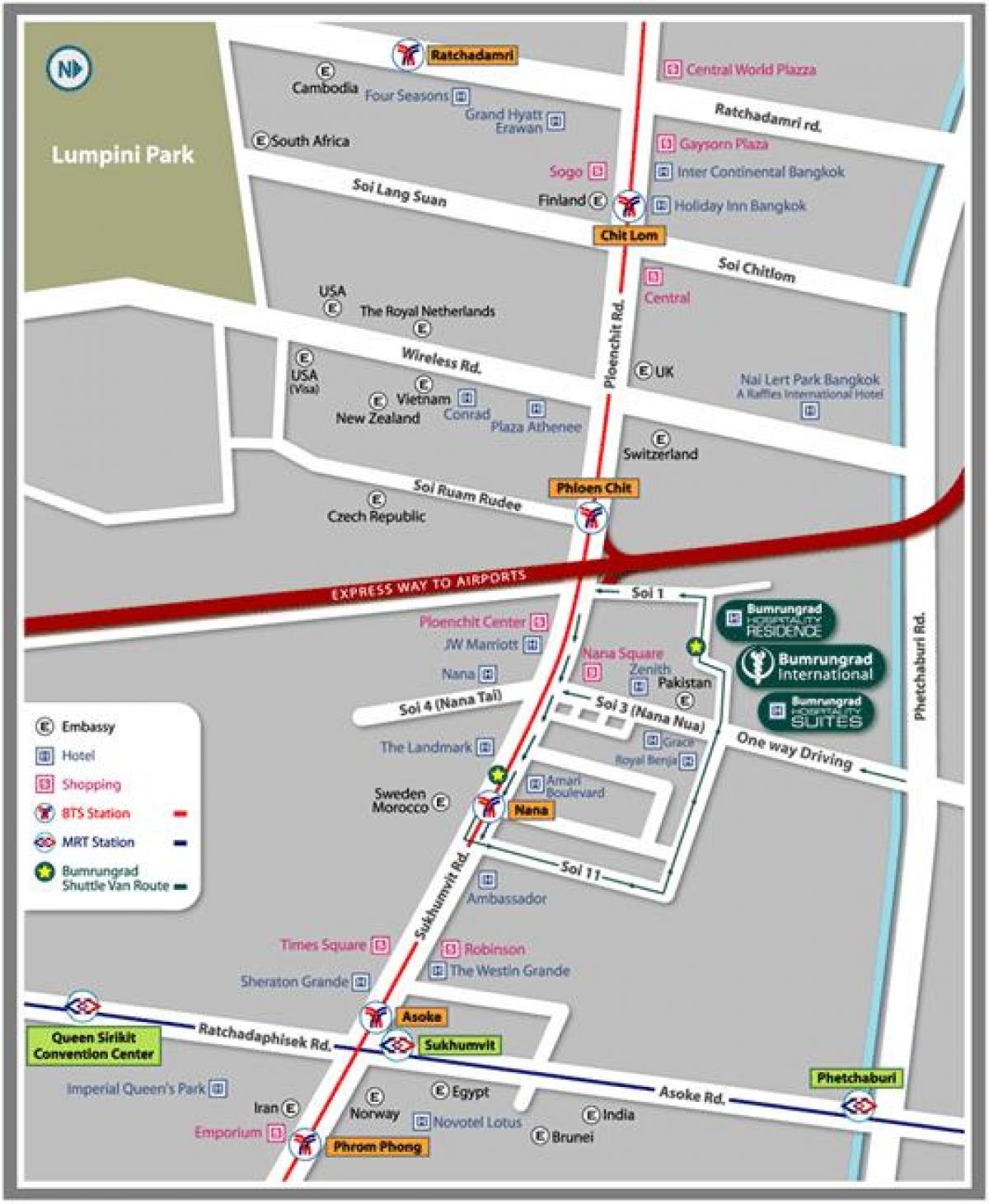 térkép bumrungrad hospital