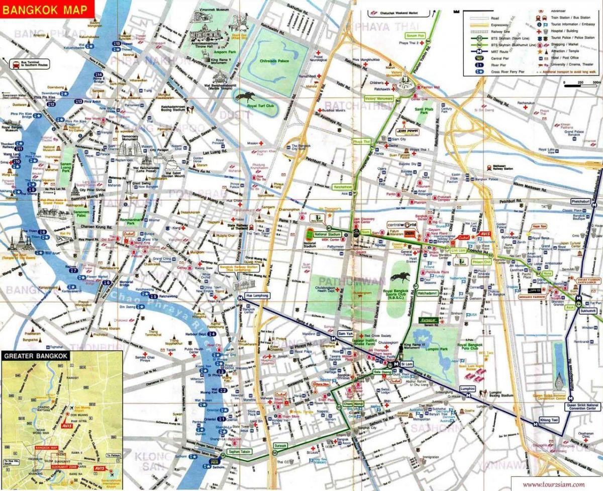 térkép mbk bangkok
