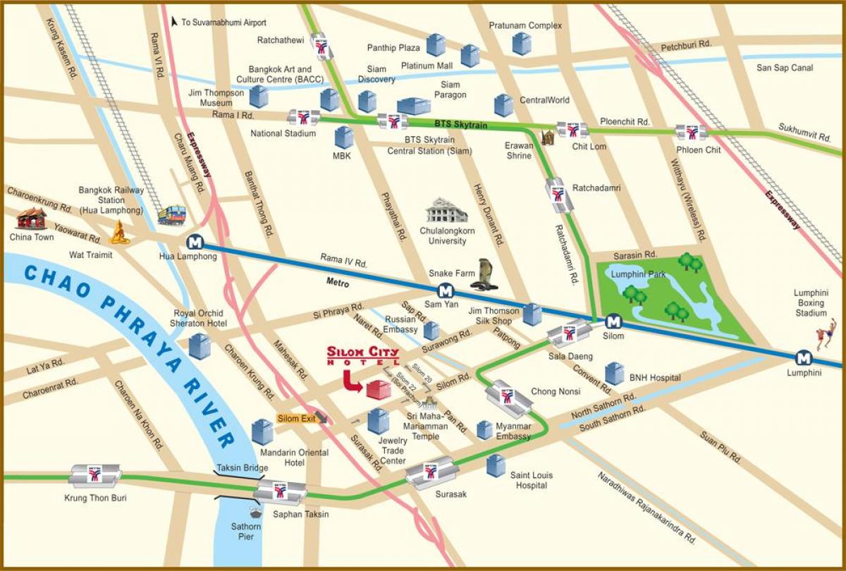 térkép river city-bangkok