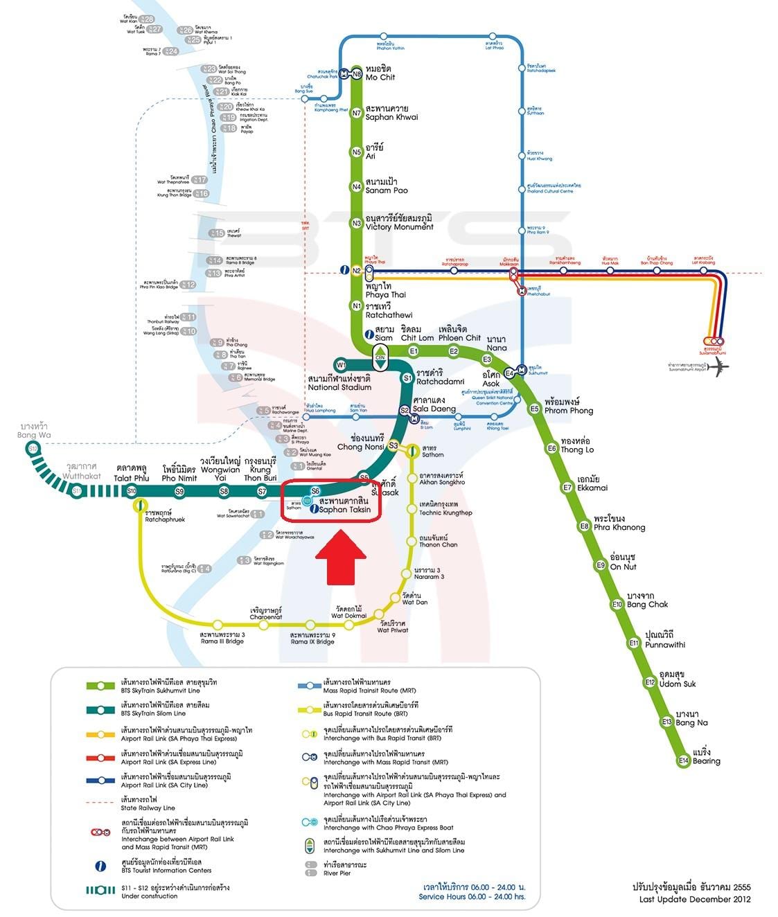 térkép saphan taksin bts állomás