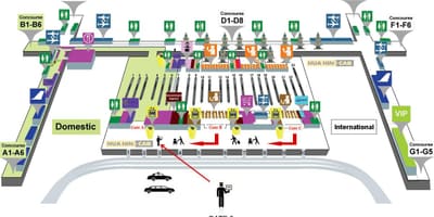 Bangkok, thaiföld repülőtér térkép