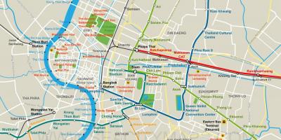 Térkép bangkok city center