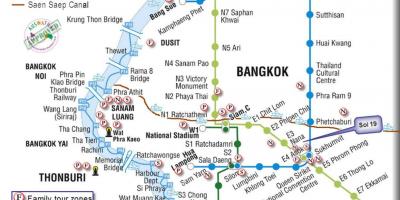 Bangkok közlekedési térkép