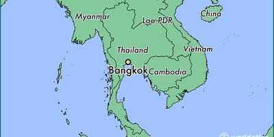 Térkép bangkok ország