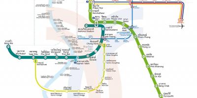 Bangkok city vonat térkép