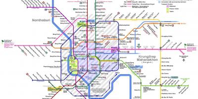 Bangkok metró térkép 2016