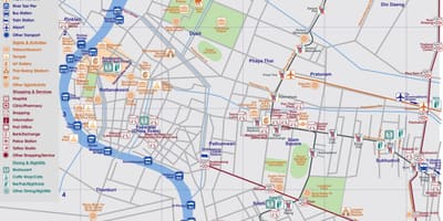 Térkép közép-bangkok
