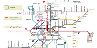 Bangkok metró térkép