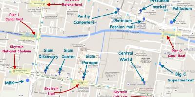 Térkép bangkok piacokon